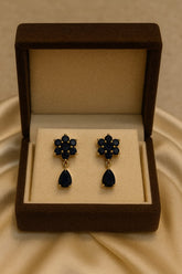 Zircon Earring-132 (Black)